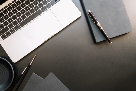@Freepik modern office desk composition with technological device